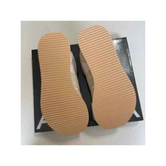 AQUA Womens Beige Treaded Train Round Toe Leather Athletic Training Shoes 10 M - Picture 3 of 3